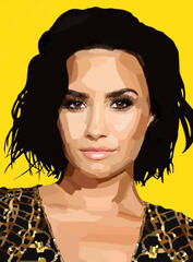 Demi Lovato, it's my first time posting my work. So, please go easy on me.
